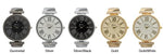 Load image into Gallery viewer, 6 Rhinestone Encrusted Bangle Watch with Roman Numerals
