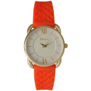 6 Geneva Silicone Band Watches