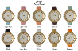 6 Geneva Strap Band Watches