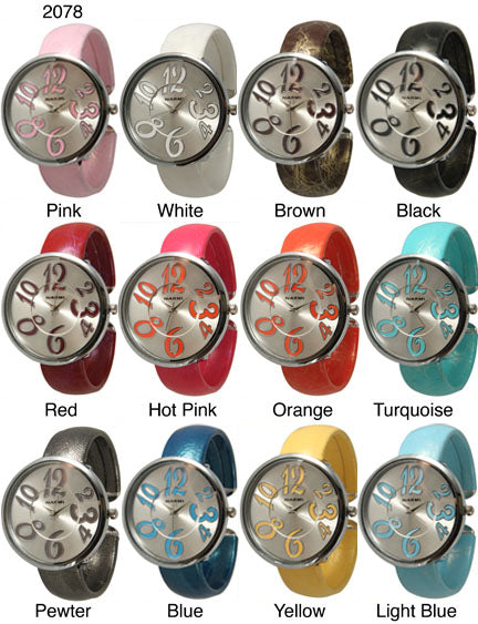 6 Geneva faux patent leather cuffs