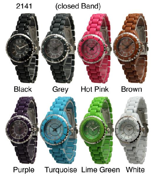 6 mini "Ceramic Style" watches