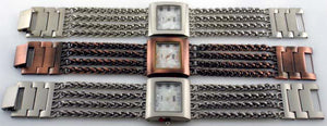6 womens metal chain bracelet watches