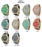 Load image into Gallery viewer, 6 Geneva Strap Band Watches
