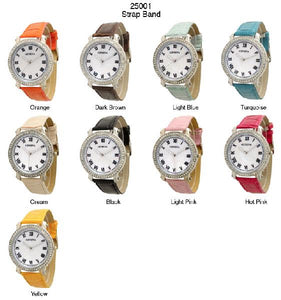 6 Geneva Strap Band Watches