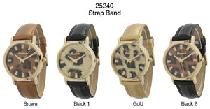 6 Geneva Strap Band Watches