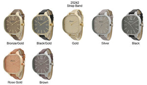 6 Geneva Strap Band Watches