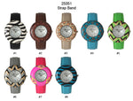 Load image into Gallery viewer, 6 Geneva Strap Band Watches
