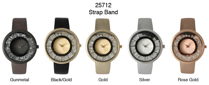 6 Geneva Strap Band Watches