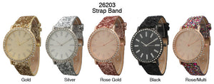 6 Geneva Strap Band Watches