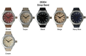 6 Geneva Strap Band Watches