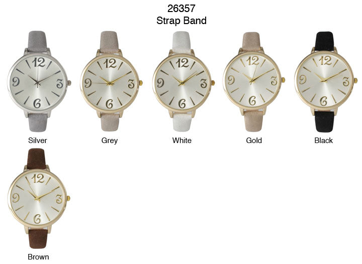 6 Geneva Strap Band Watches