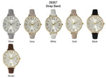 Load image into Gallery viewer, 6 Geneva Strap Band Watches
