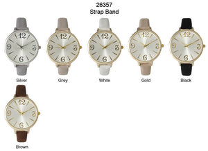 6 Geneva Strap Band Watches