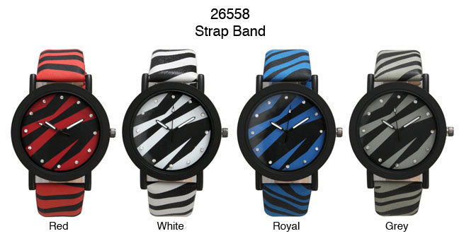 6 Geneva Strap Band Watches