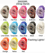 Load image into Gallery viewer, 6 Geneva Silicone Strap Band Watches
