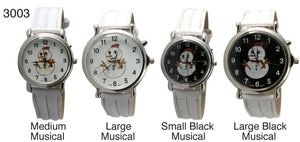 6 Snow musical strap watches