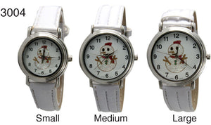 6 Unisex faux leather strap watches