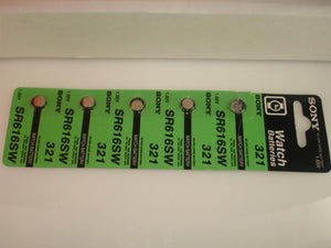 5 Pieces of 321s Sony Silver Oxide Battery