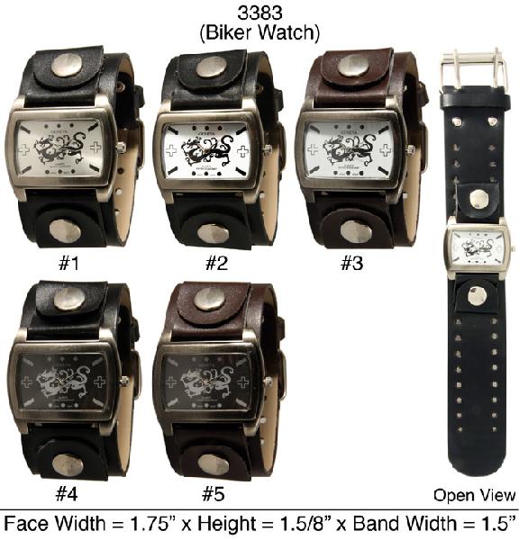6 Men's Biker Style Watches