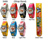 Load image into Gallery viewer, 6 plastic band butterfly watches
