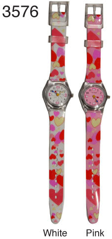 Plastic band heart watches