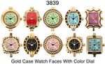 Load image into Gallery viewer, 50 Gold colored watch faces with assorted dial

