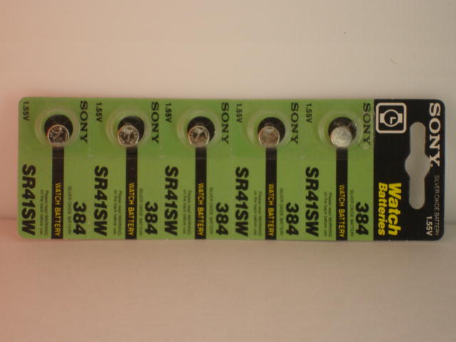 5 Pieces of 384s Sony Silver Oxide Battery