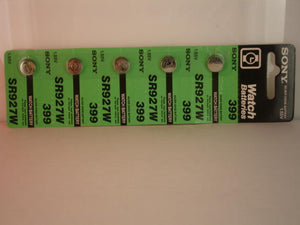 5 Pieces of 399s Sony Silver Oxide Battery