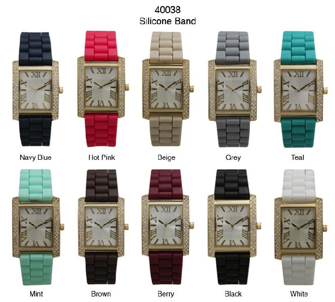 6 Geneva Strap Band Watches