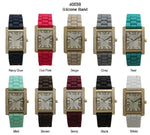 Load image into Gallery viewer, 6 Geneva Strap Band Watches
