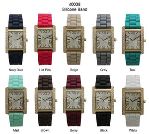 6 Geneva Strap Band Watches