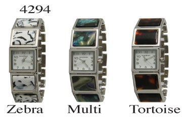 6 Bracelet Style Enamel Watches
