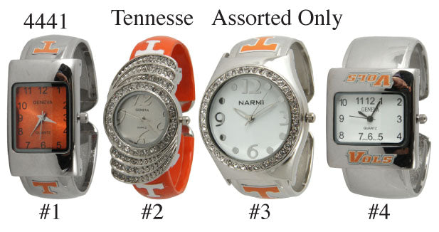 6 Tennessee Assorted Licensed Collegiate Watches
