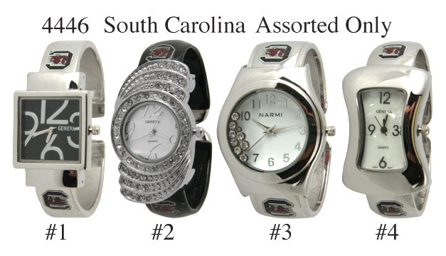 6 South Carolina Assorted Licensed Collegiate Watches