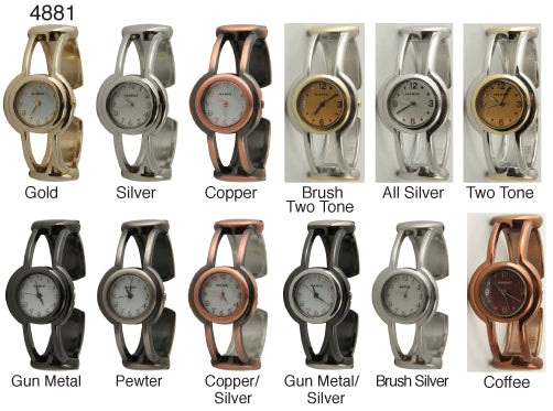 6 metal cuff bangles