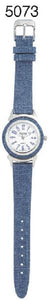 6 Women's Denim Strap Watches