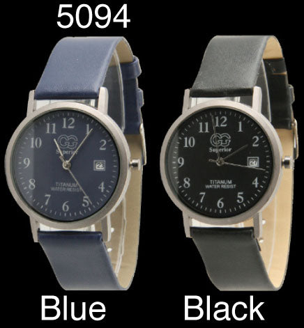 6 Leather strap watches