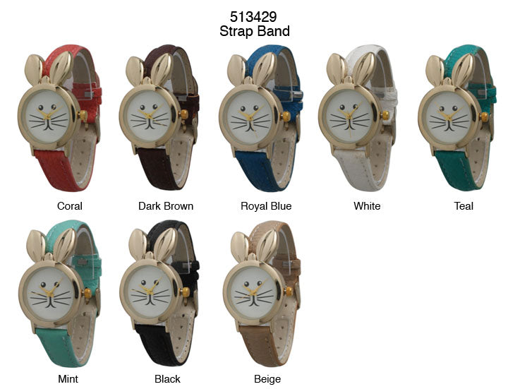 6 Geneva Strap Band Watches