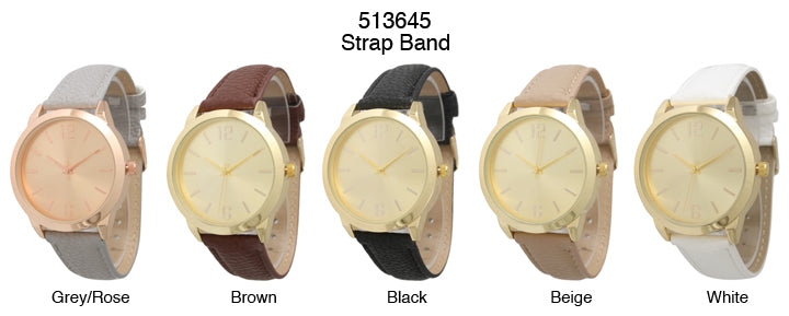 6 Geneva Strap Band Watches