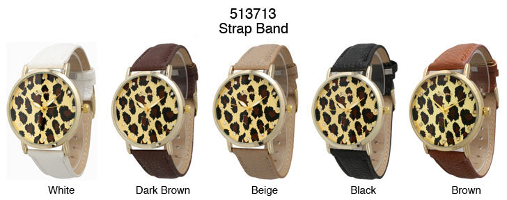 6 Geneva Strap Band Watches