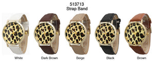 6 Geneva Strap Band Watches