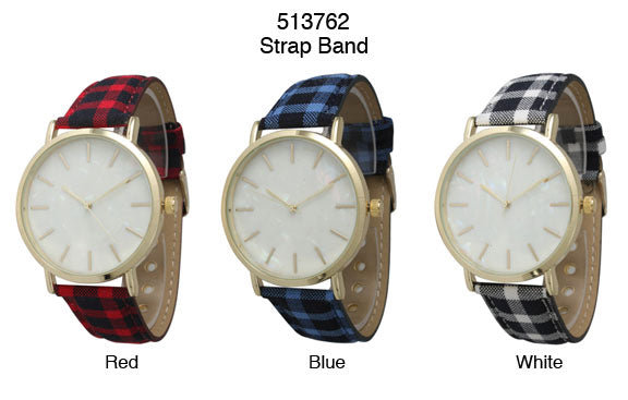 6 Geneva Strap Band Watches