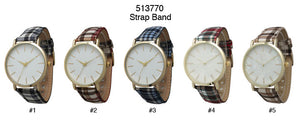 6 Geneva Strap Band Watches