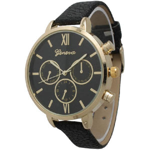 6 Geneva Strap Band Watches