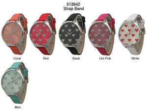 6 Geneva Strap Band Watches