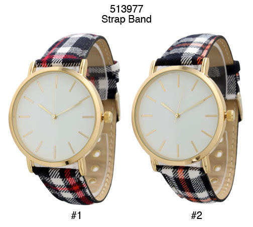 6 Geneva Strap Band Watches