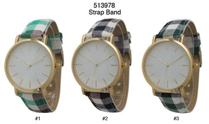 6 Geneva Strap Band Watches