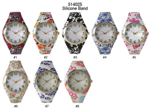 6 Geneva Strap Band Watches