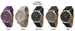 Load image into Gallery viewer, 6 Geneva Strap Band Watches
