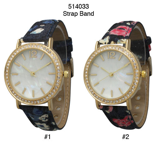 6 Geneva Strap Band Watches